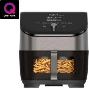 Instant Vortex® Plus nerūdijančio plieno oro gruzdintuvė su ClearCook ir OdorErase (5,7L) 6-in-1
